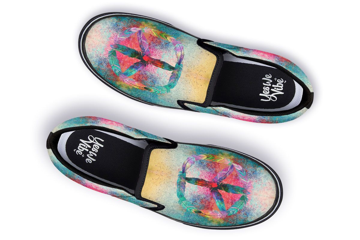 Colorful Paint Peace Feather