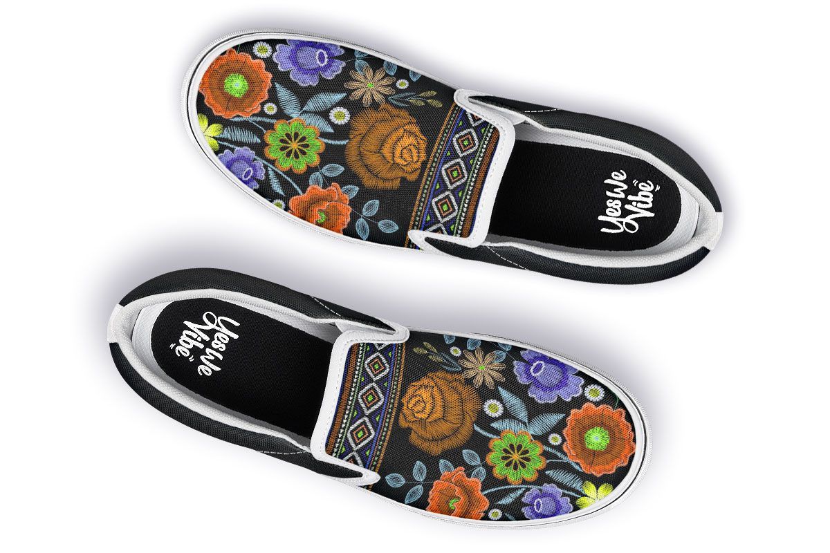 Orange Flower Stitches