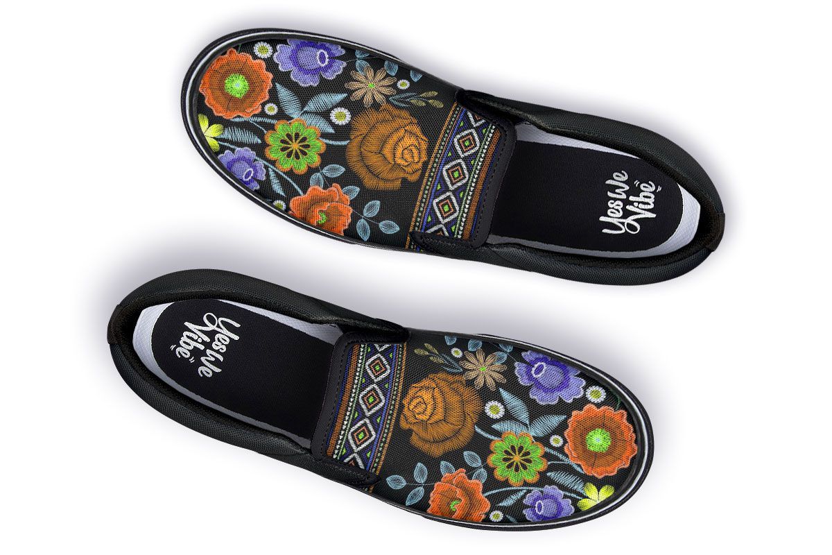 Orange Flower Stitches