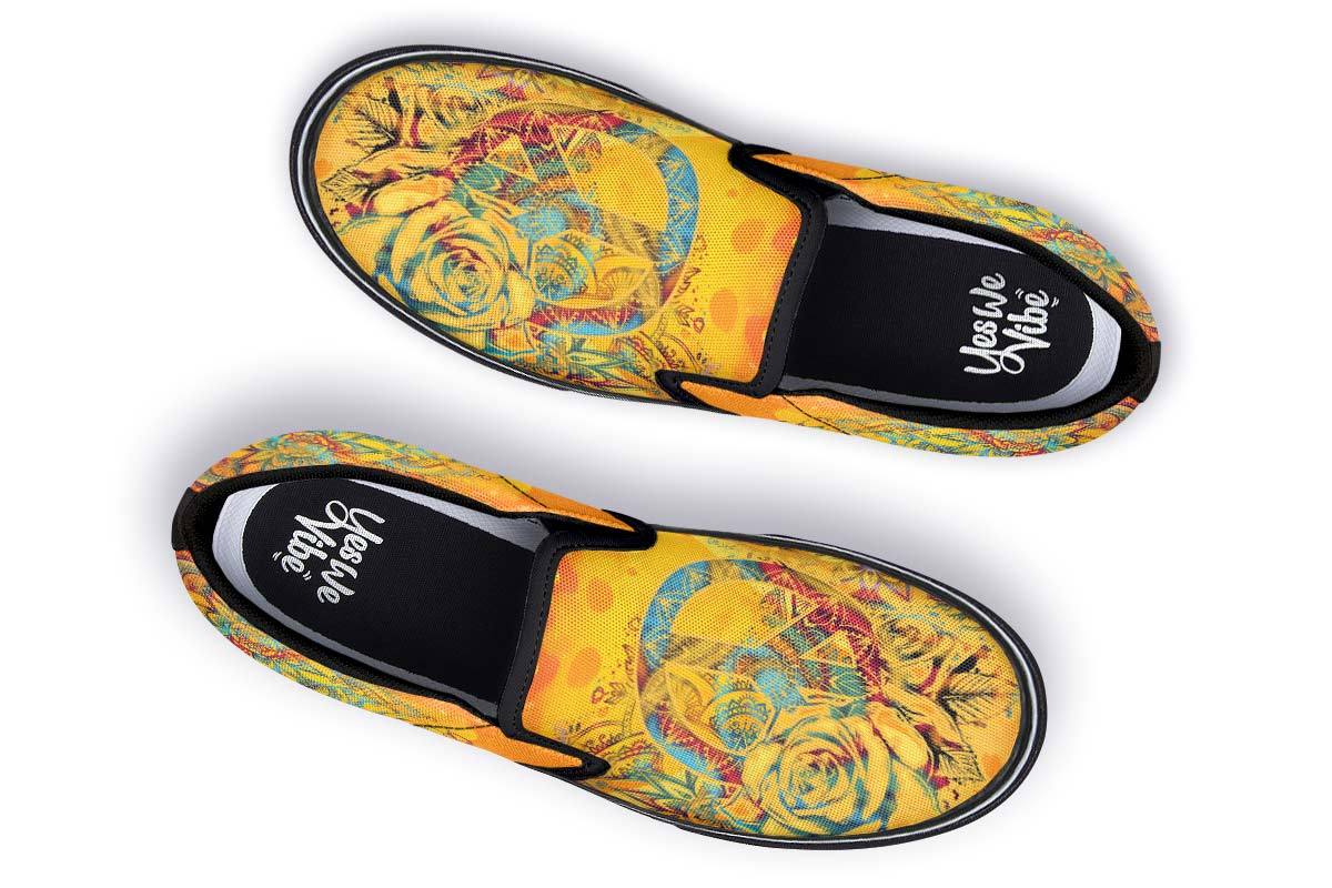 Orange Floral Peace