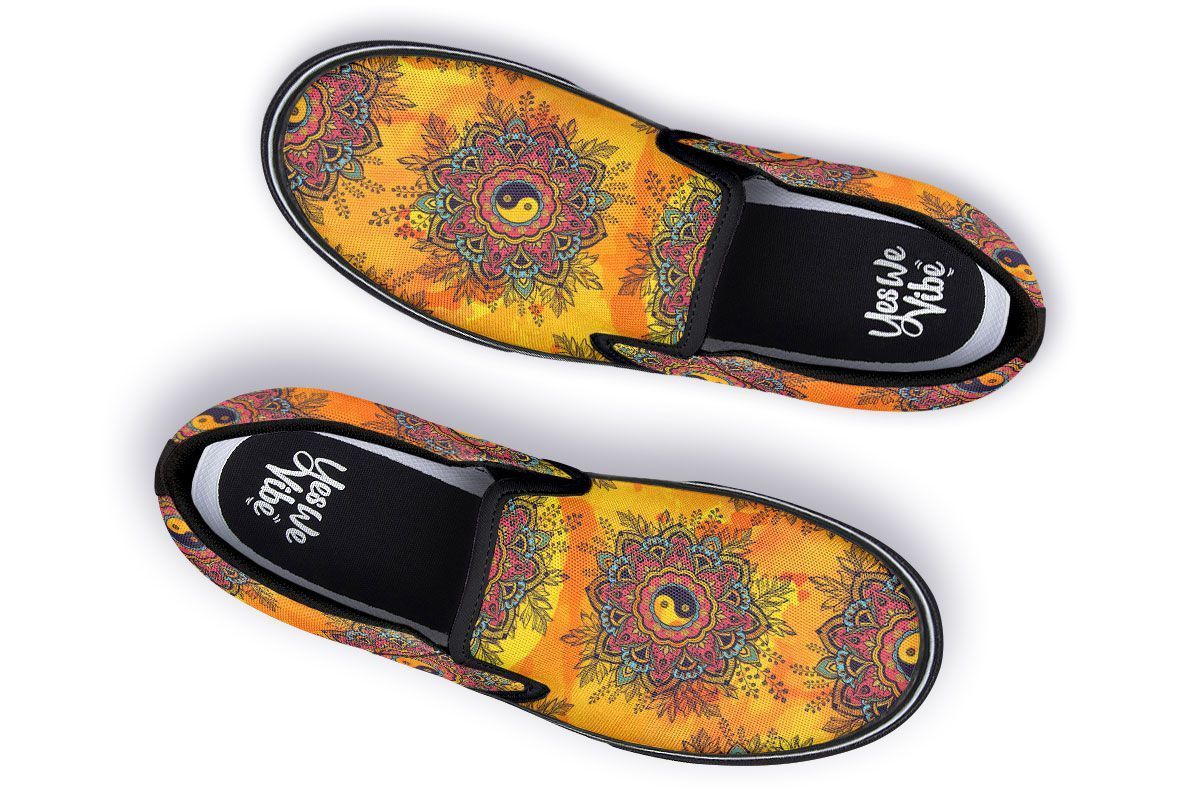 Yin Yang Mandala Orange