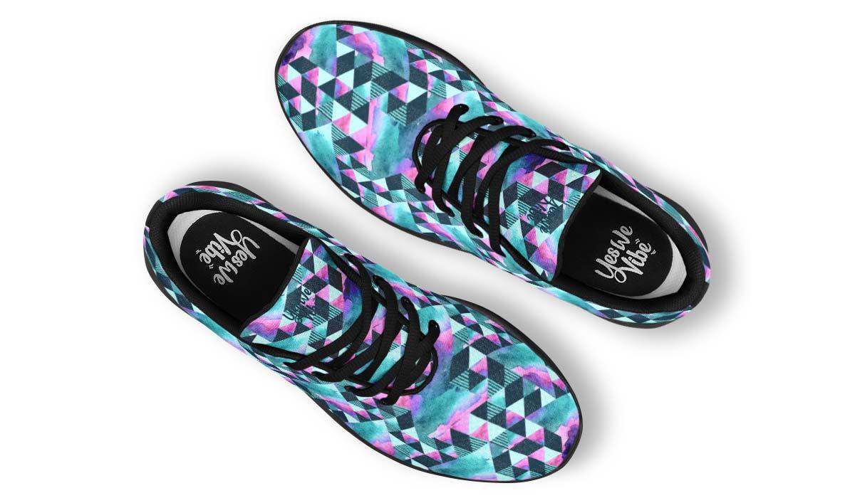 Geometric Watercolor Turquoise