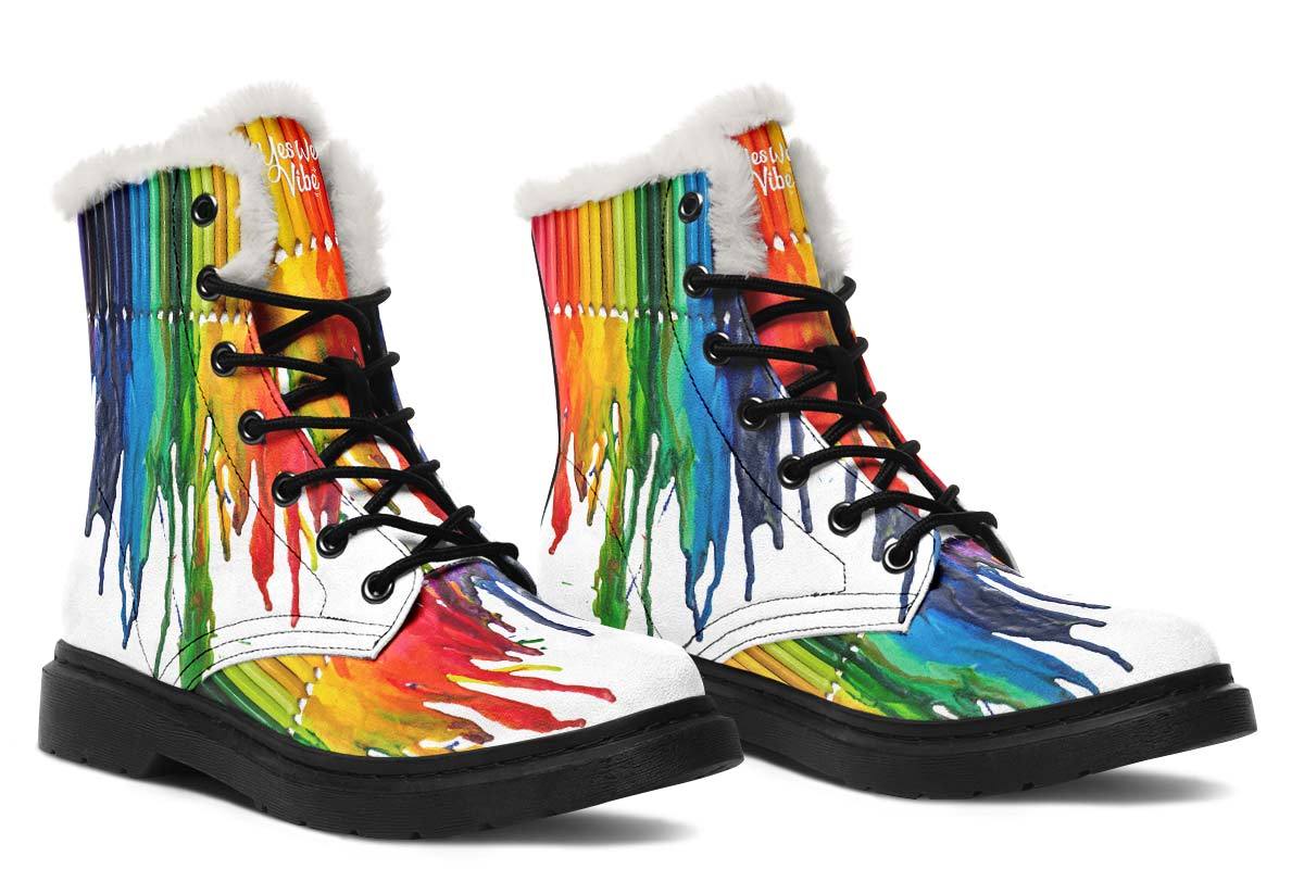 Melted Crayon Rainbow