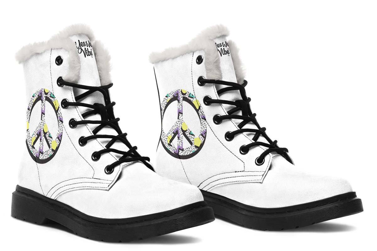 Peace Geometric White