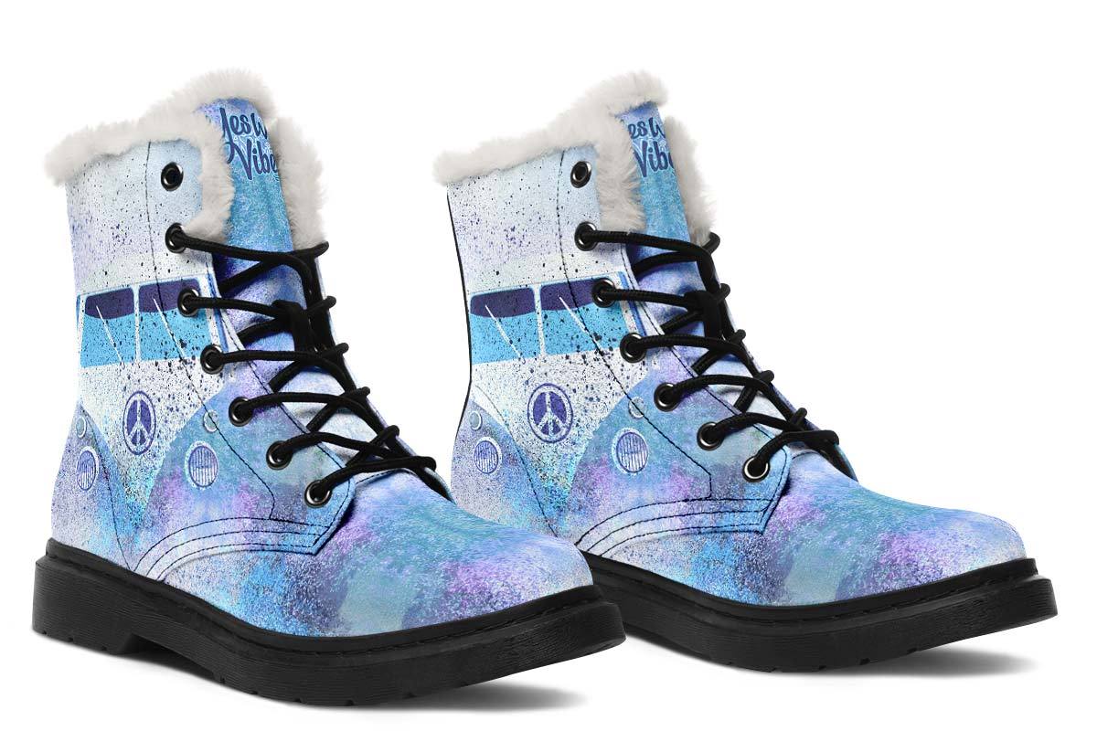 Sky Blue Spray Paint Hippie Van