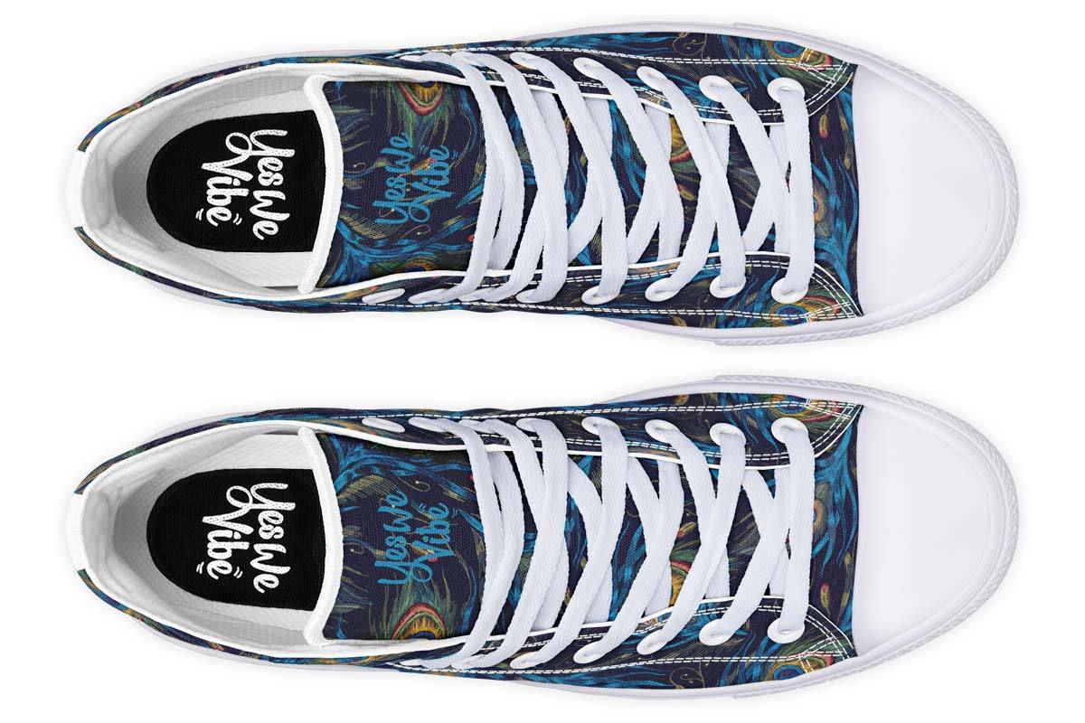 Embroidered Peacock Feathers