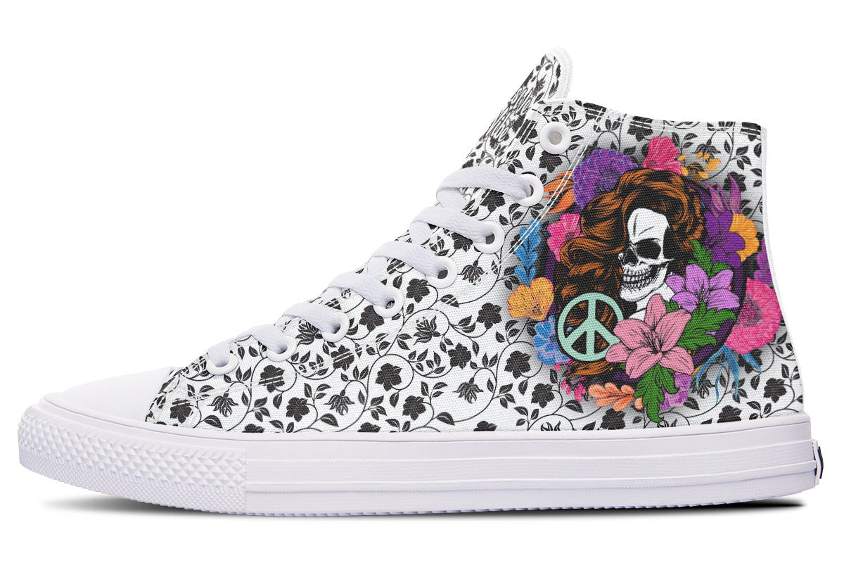 Gypsy Skull Peace White