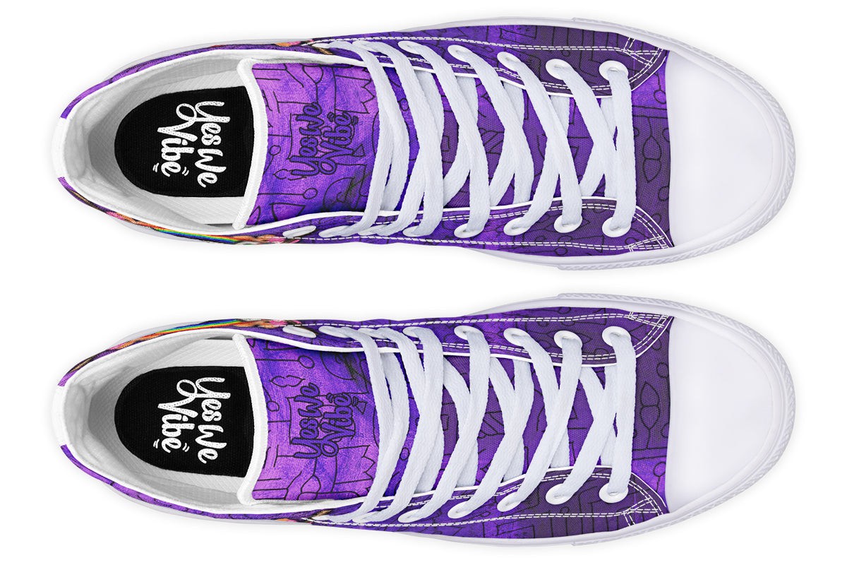 Hippie Skull Peace Guitar Violet