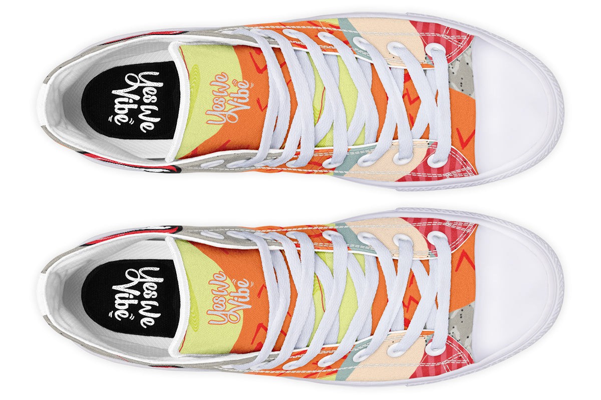 Immaculated Tongue Abstract Grayorangeyellow