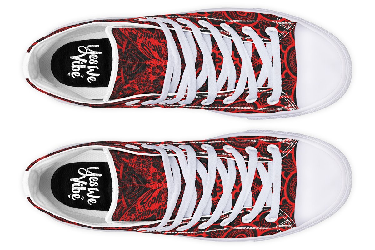 Red Floral Butterfly