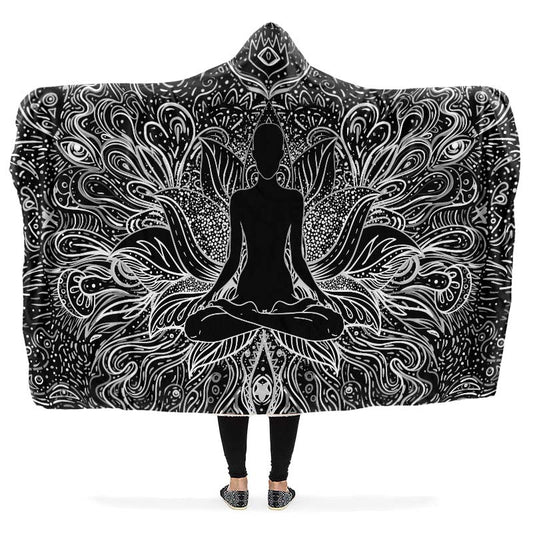 Yoga Lotus Blackand White