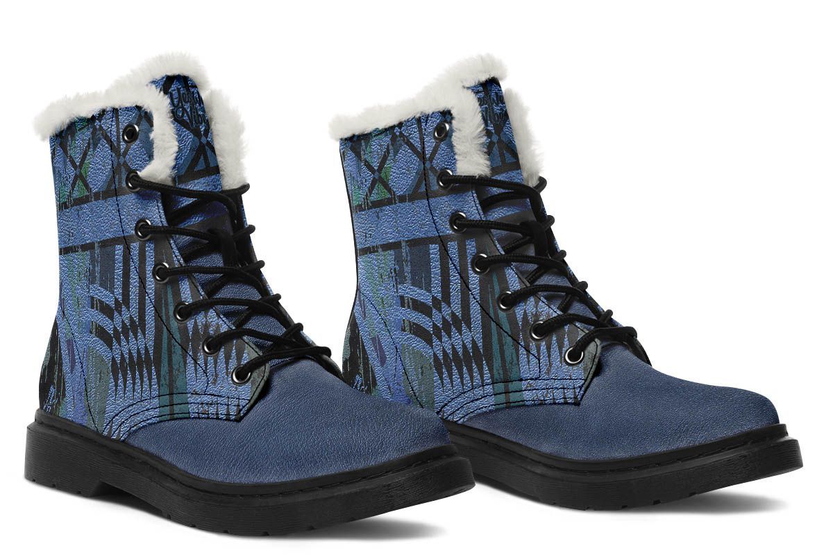 Retro Bohemian Navy Leather