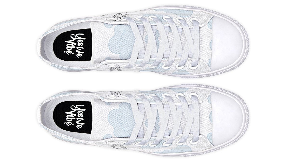 Cute Cranes And Clouds