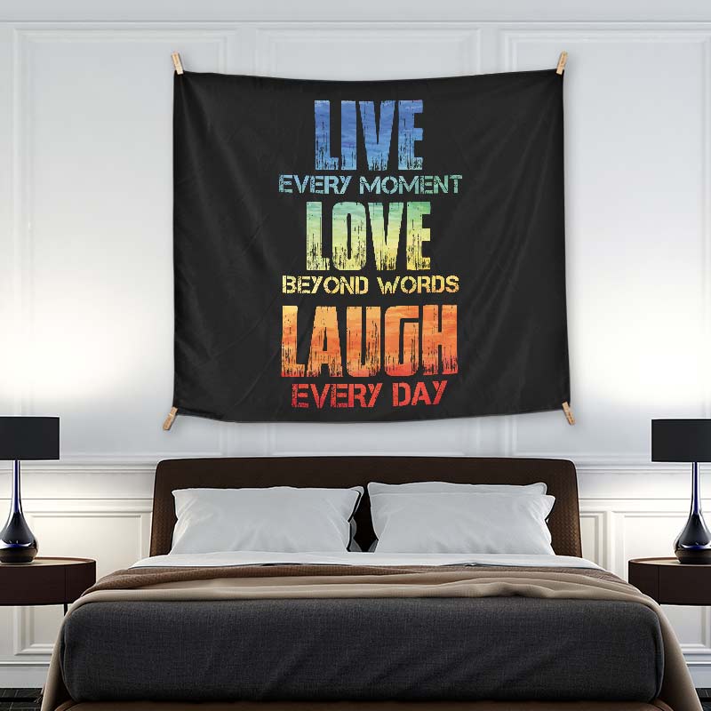 Live Love Laugh Colorful