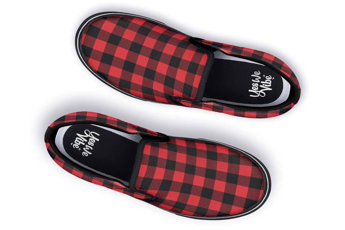 Checkered Black And Red
