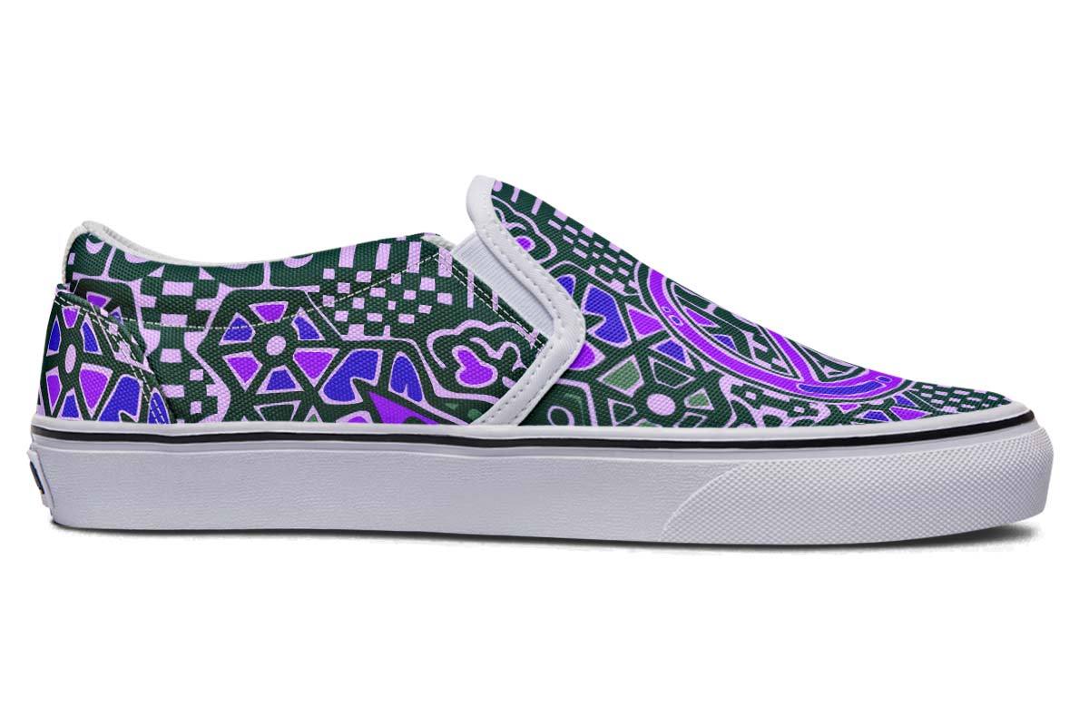 Peace Abstract Checkered Violet