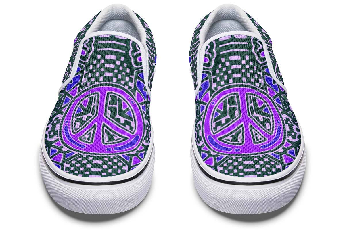 Peace Abstract Checkered Violet