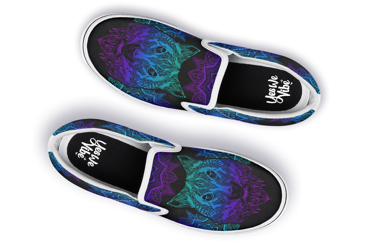 Colorful Wolf Mandala