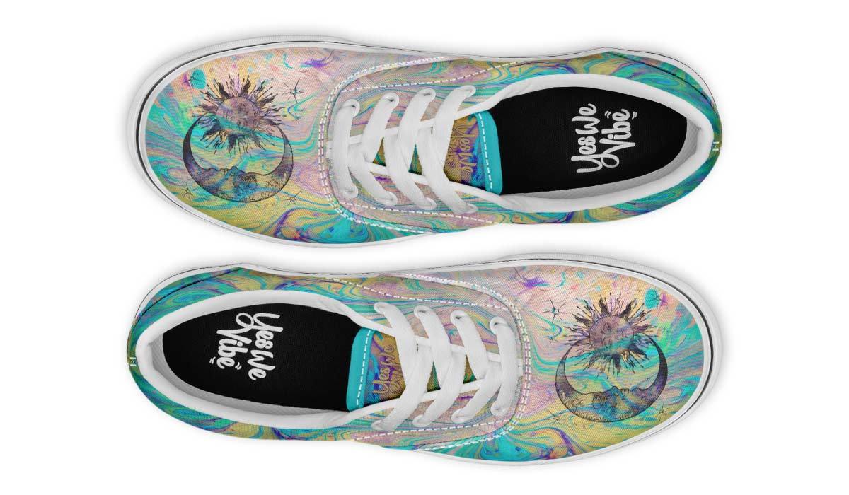 Watercolor Sun And Moon