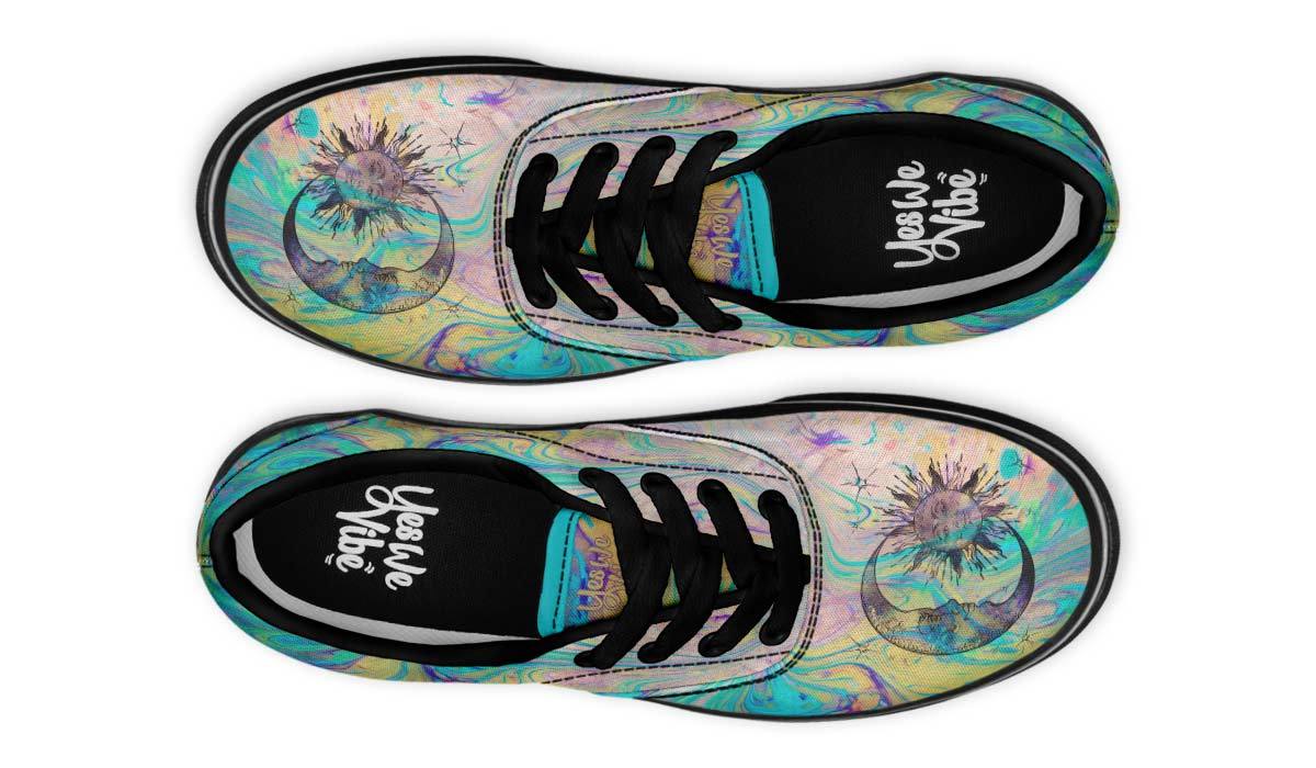 Watercolor Sun And Moon