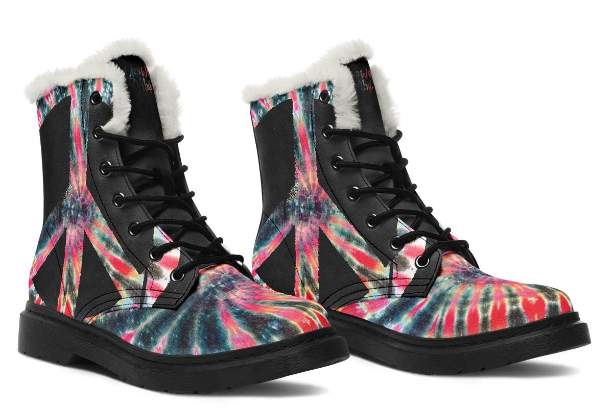 Peaceful Tie Dye Bandana Black