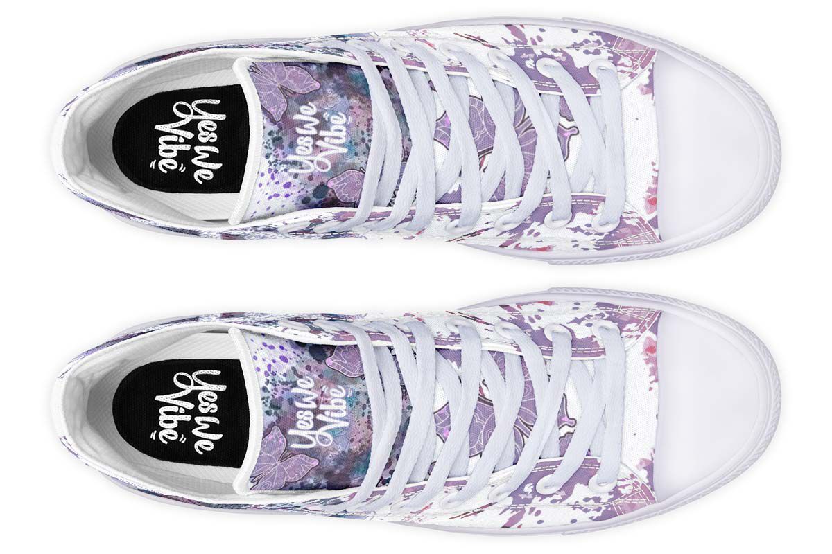 Purple Peace And Butterflies