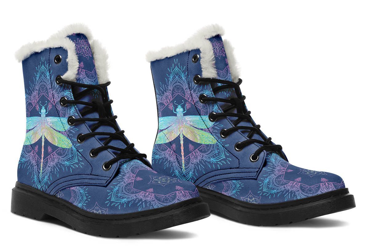 Dragonfly Mandala Navy Blue