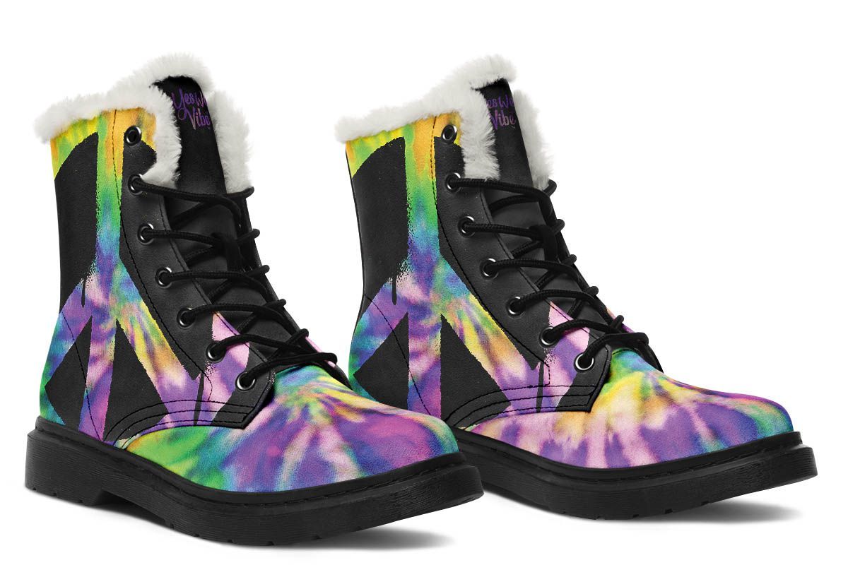 Peaceful Tie Dye Black Purple