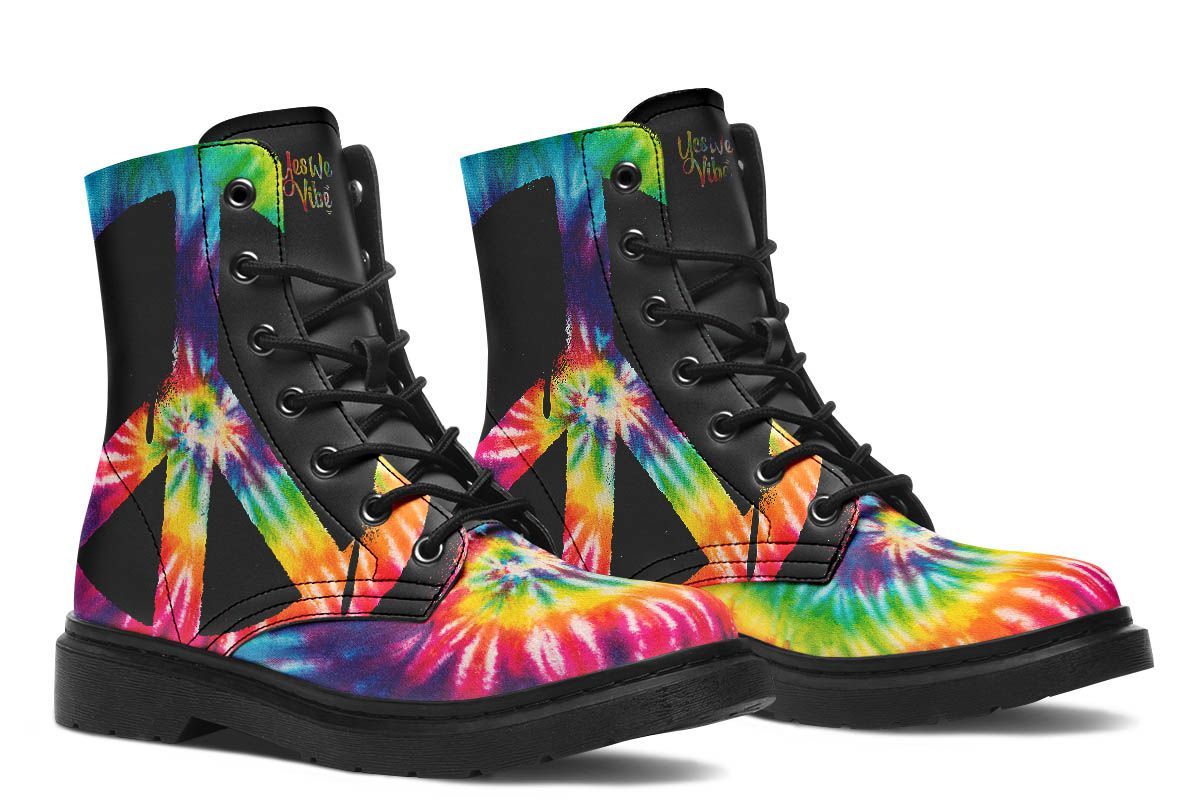 Peaceful Tie Dye Swirl Black