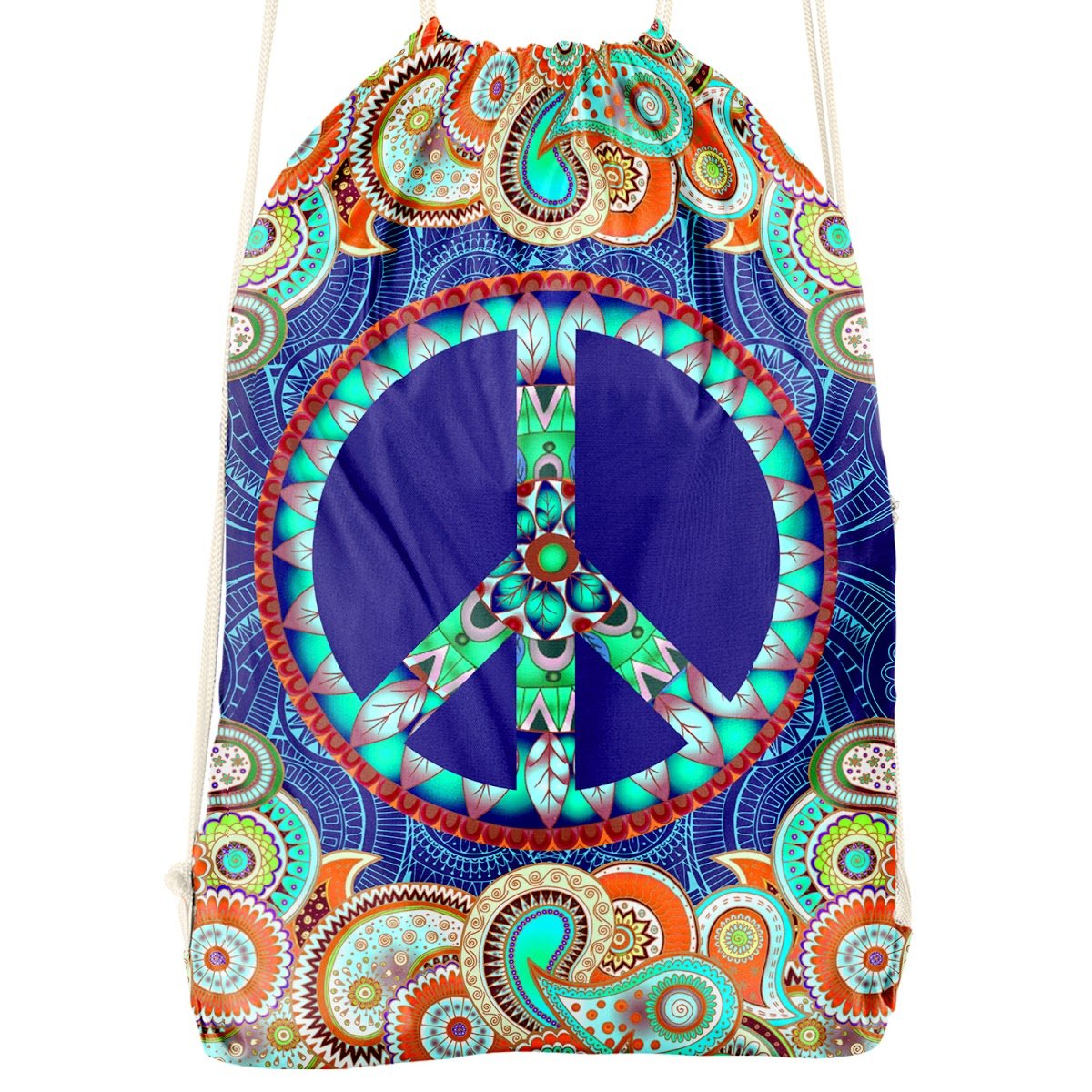 Peace And Mandala Blue