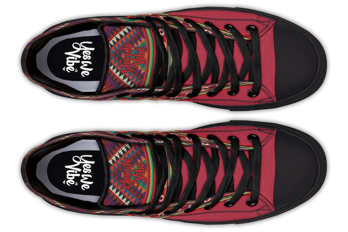 Triangles Pattern Red