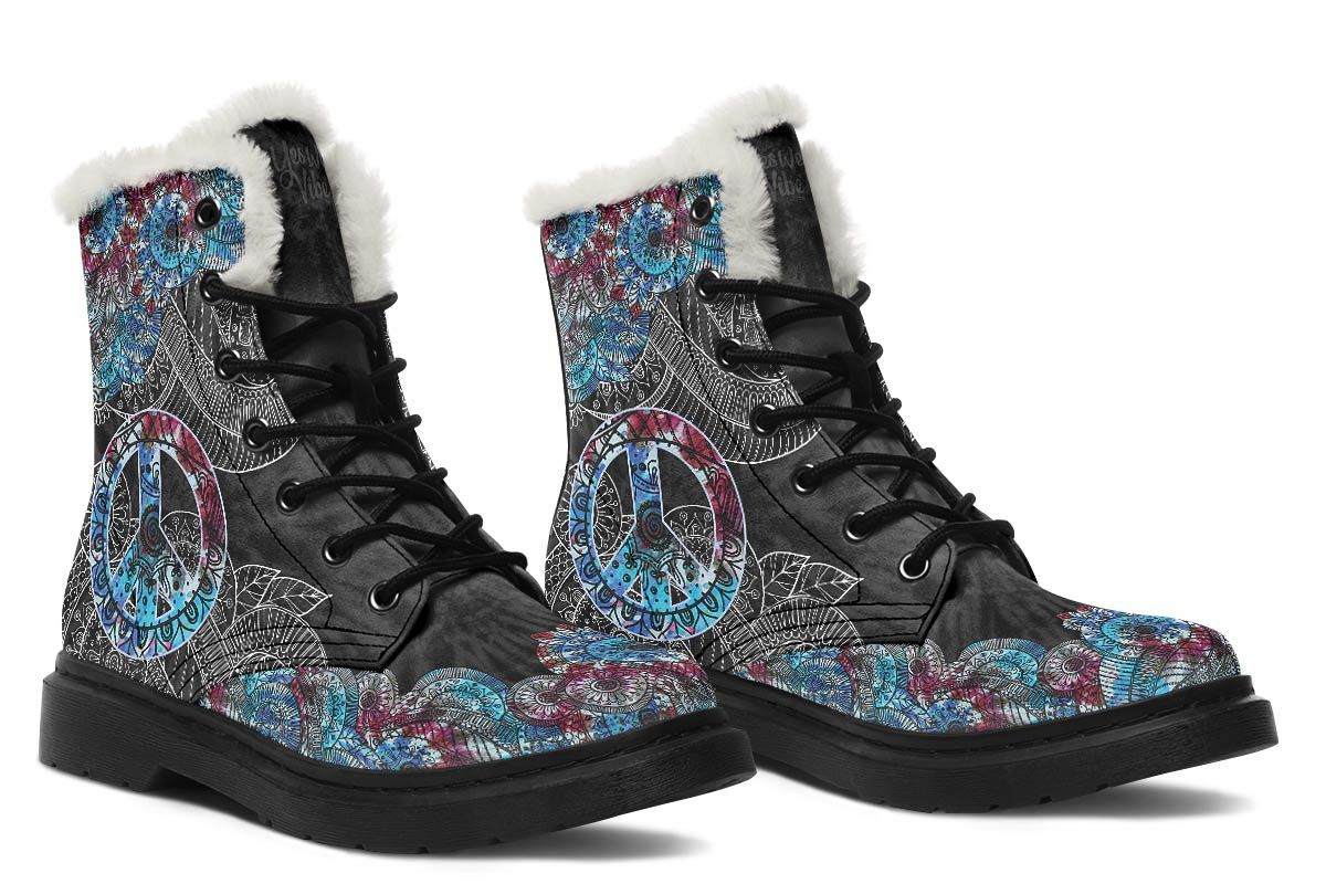 Colorful Tie Dye Mandala Black