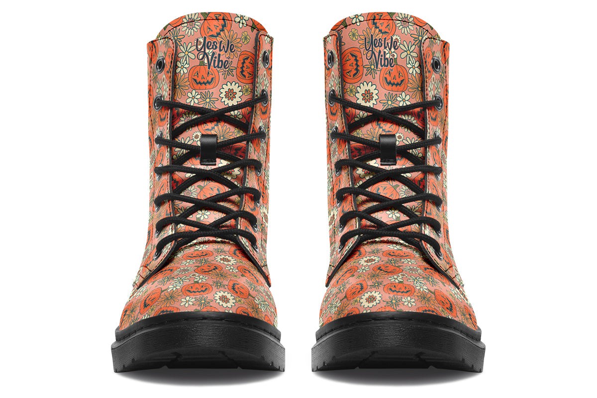 Floral Jack O Lantern