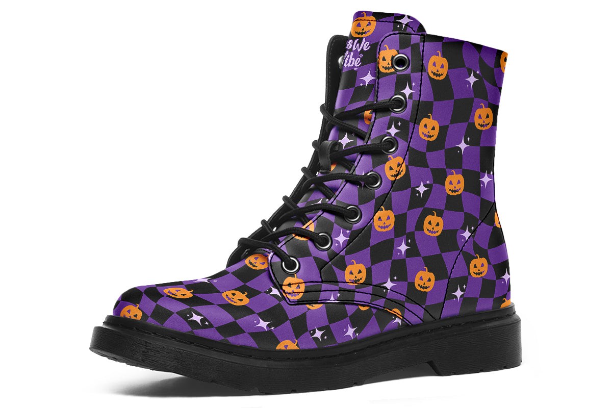 Halloween Distorted Checkered