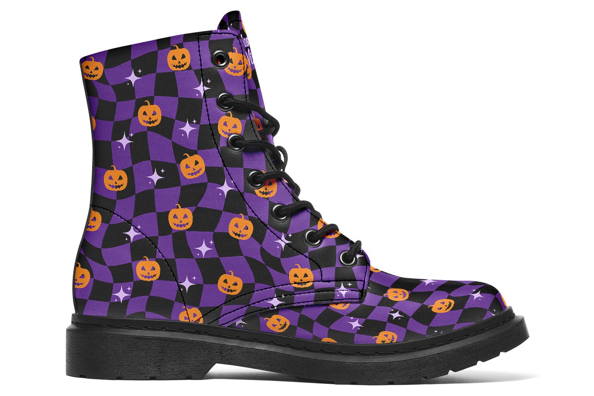 Halloween Distorted Checkered