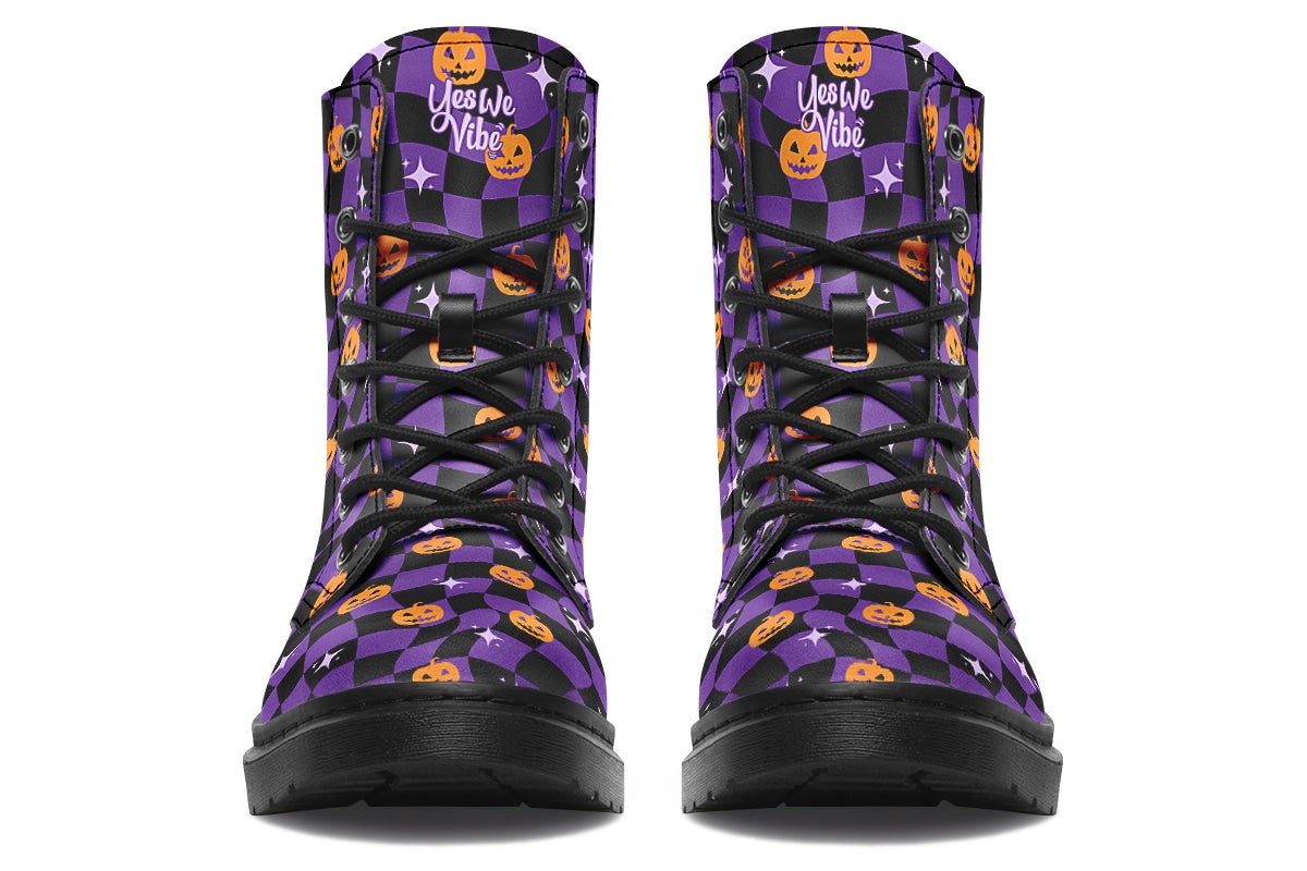 Halloween Distorted Checkered