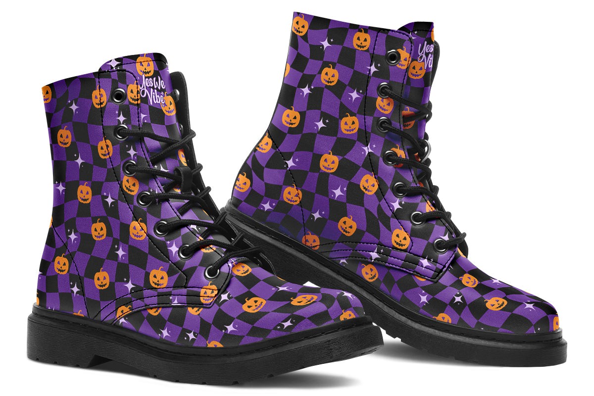 Halloween Distorted Checkered