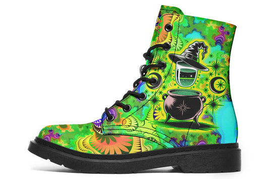 Magical Witch Hats And Cauldron