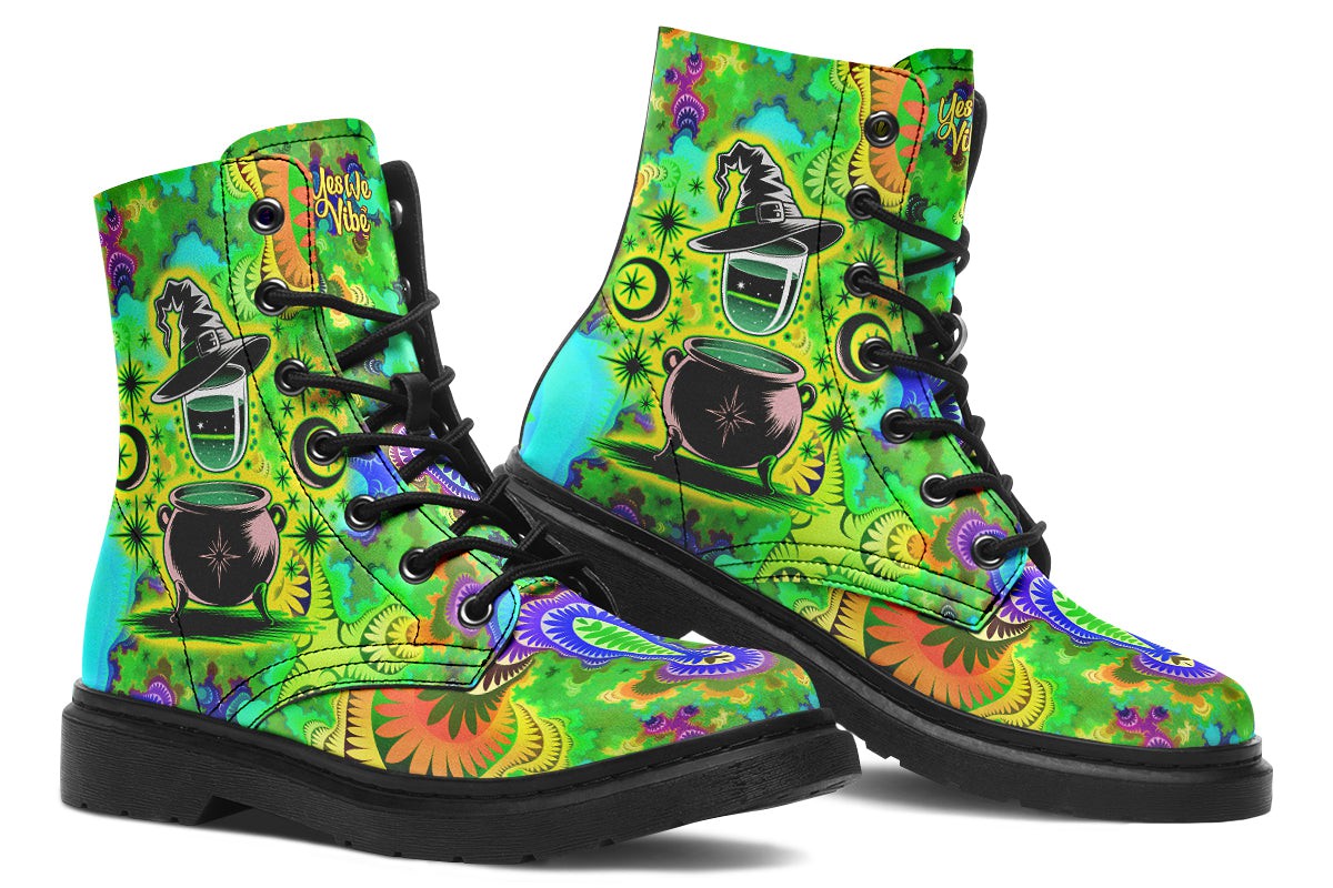 Magical Witch Hats And Cauldron