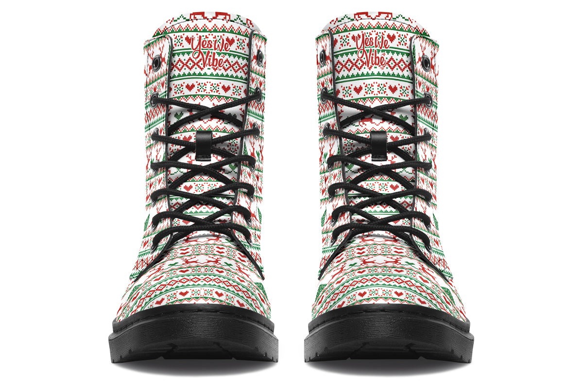 Pixel Deers And Christmas Trees