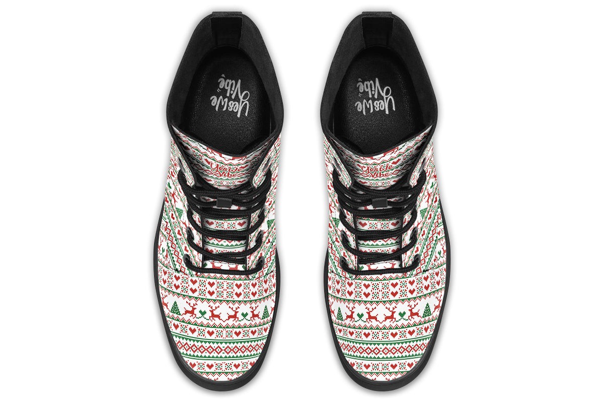 Pixel Deers And Christmas Trees