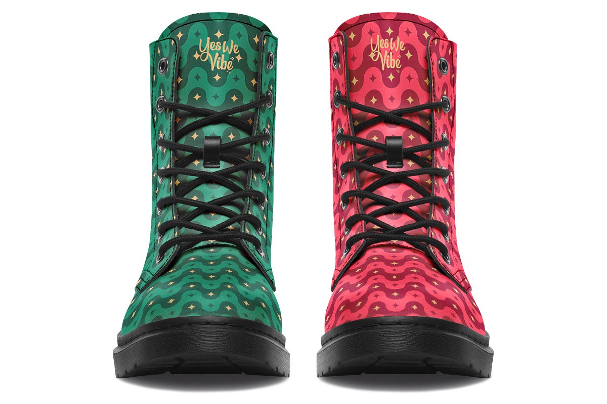 Red And Green Wave Star