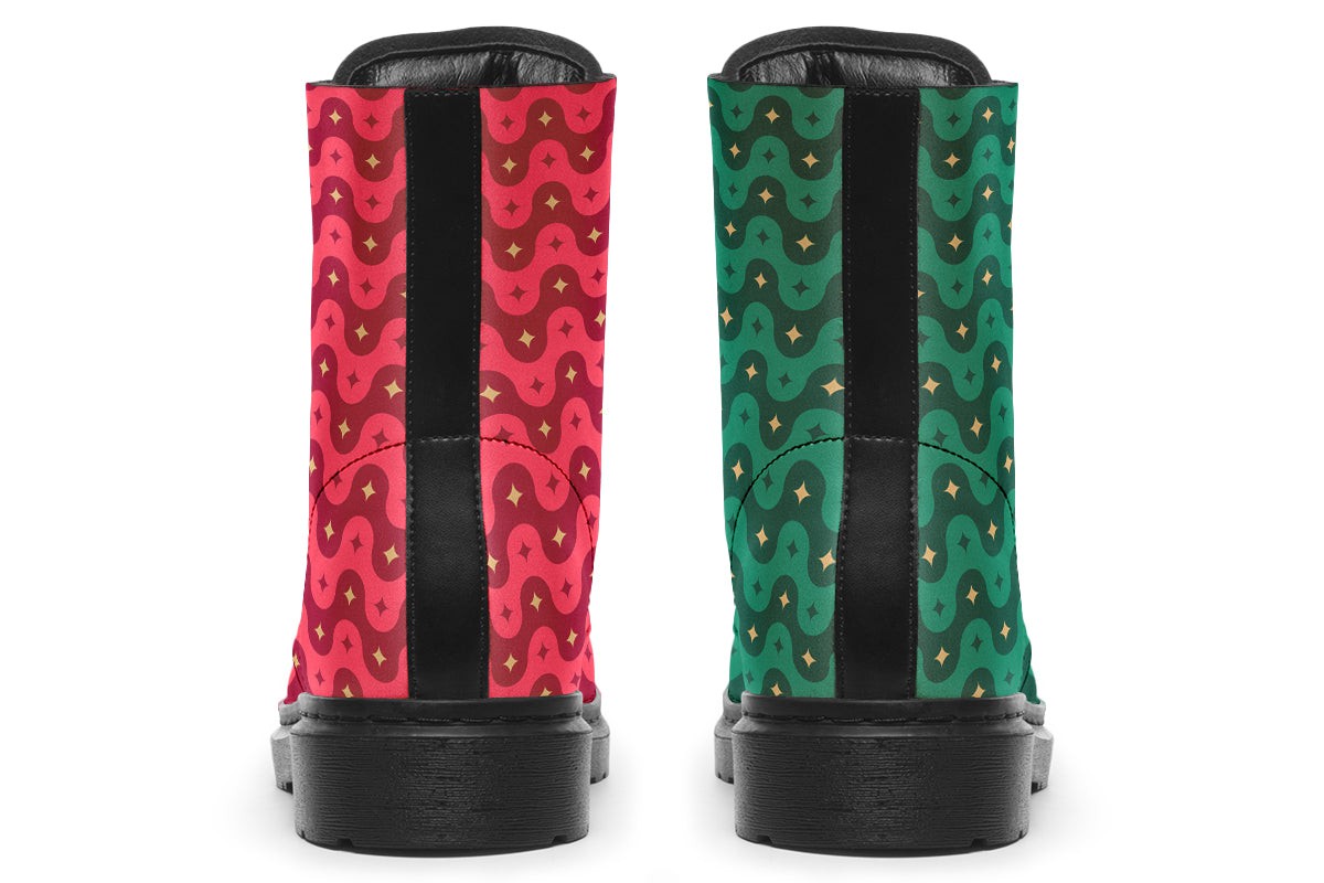 Red And Green Wave Star