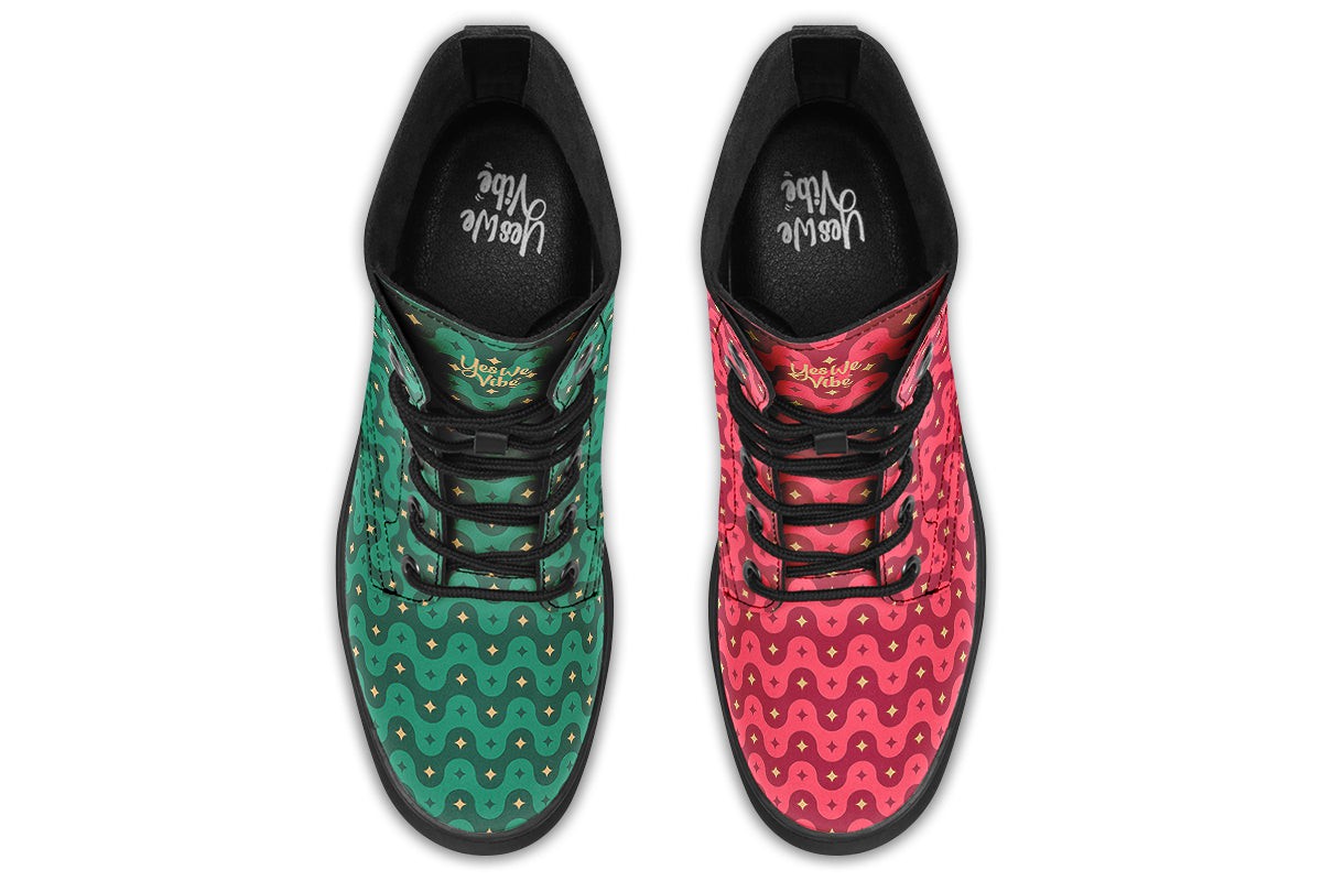 Red And Green Wave Star