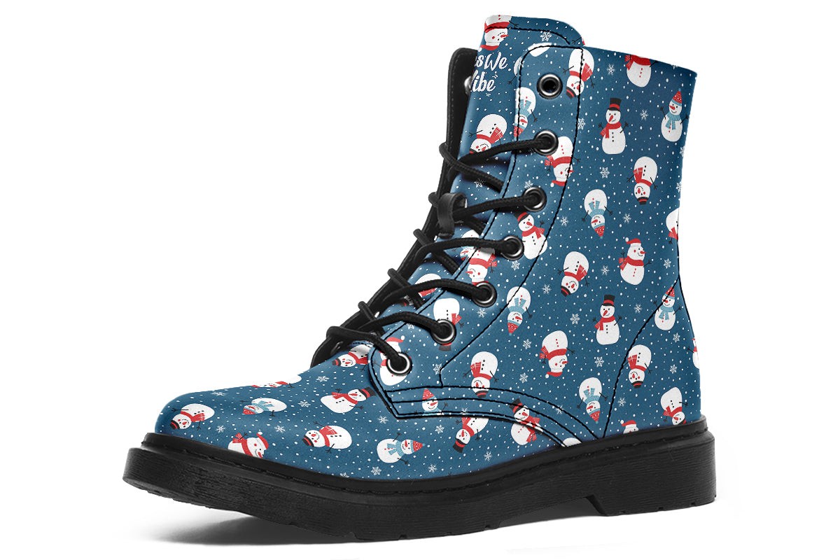 Snowman And Snowflakes