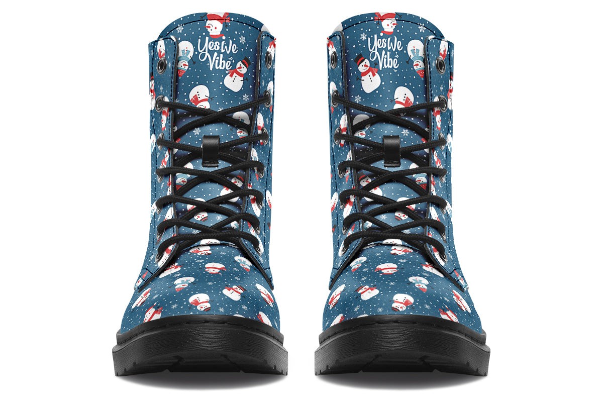 Snowman And Snowflakes