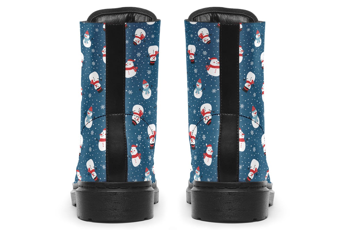 Snowman And Snowflakes