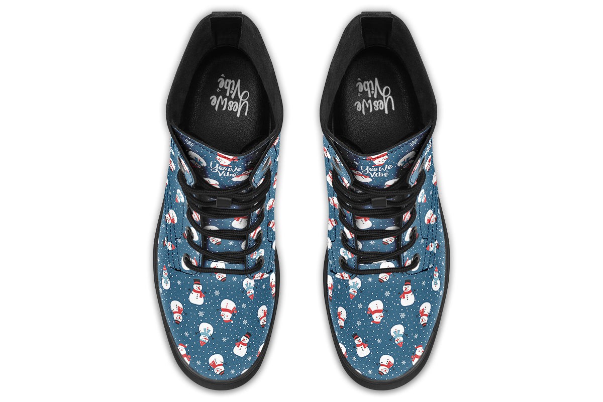 Snowman And Snowflakes