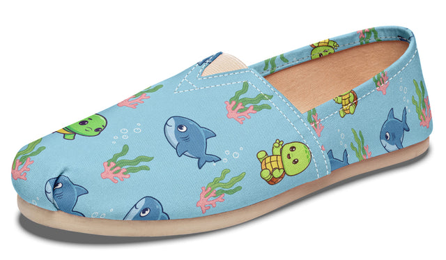 Turtle And Sharks