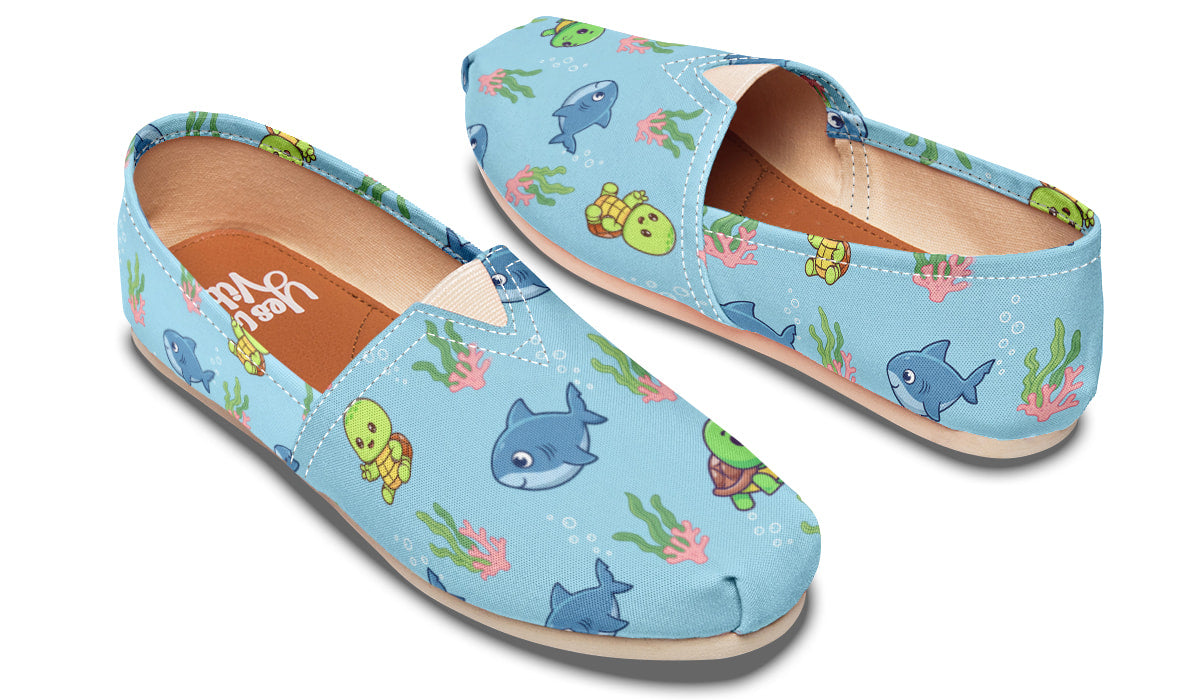Turtle And Sharks